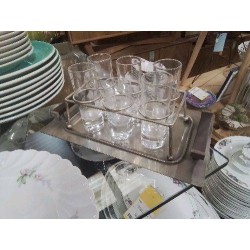 PLATEAU MA VERRES ART DÉCO 
