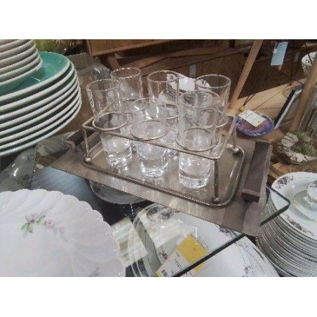 PLATEAU MA VERRES ART DÉCO 