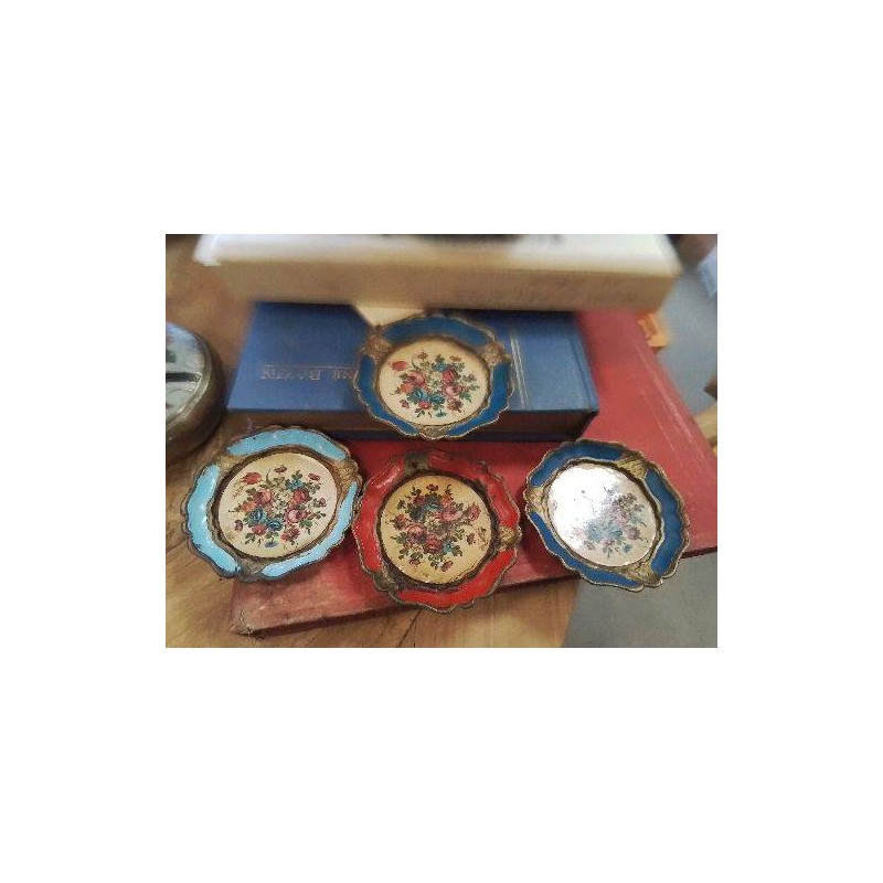 LOT PETITS PLATEAUX FLORENTIN S PEINTS