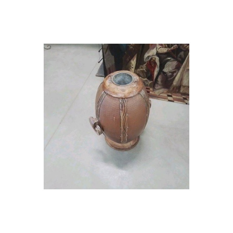 POT DESIGN BOIS CUIVRE AN 50 