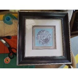 CADRE REPRO GRISAILLE SOUS VERRE