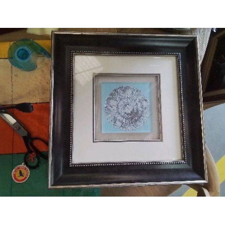 CADRE REPRO GRISAILLE SOUS VERRE