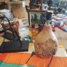 LAMPE PIED BOIS TECK