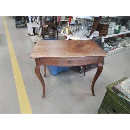 TABLE BUREAU BOIS PIEDS GALBES