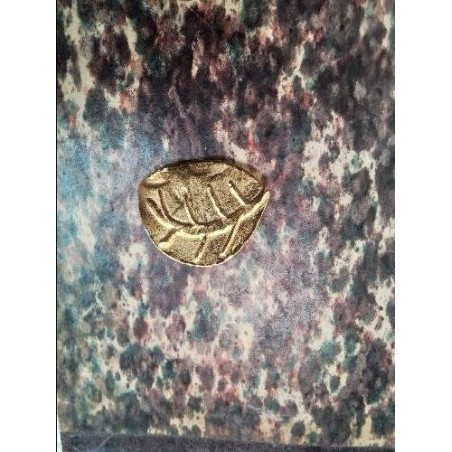 BROCHE VINTAGE FEUILLE DOREE LE CLUB