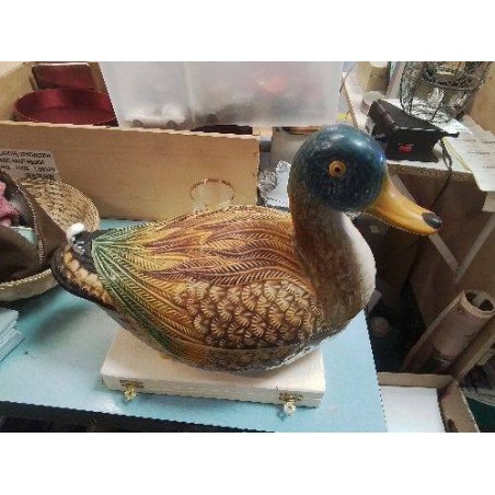 TERRINE CANARD GM FAIENCE