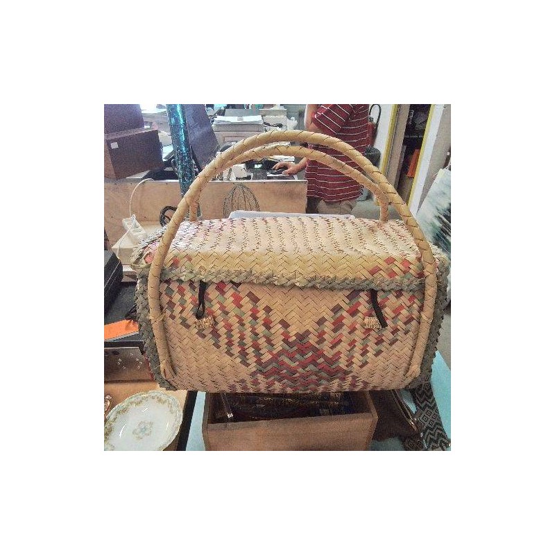 PANIER SAC MALLE TRESSEE AFRIQUE DU SUD INTÉRIEUR TISSU