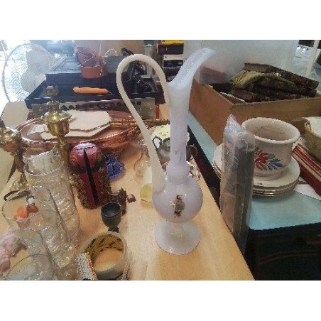 VASE OPALINE BLANC