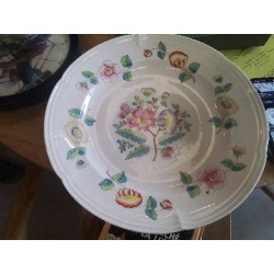 ASSIETTE ANCIENNE FLEURS