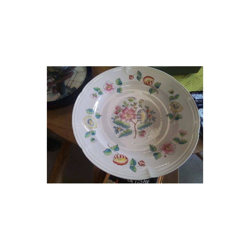 ASSIETTE ANCIENNE FLEURS