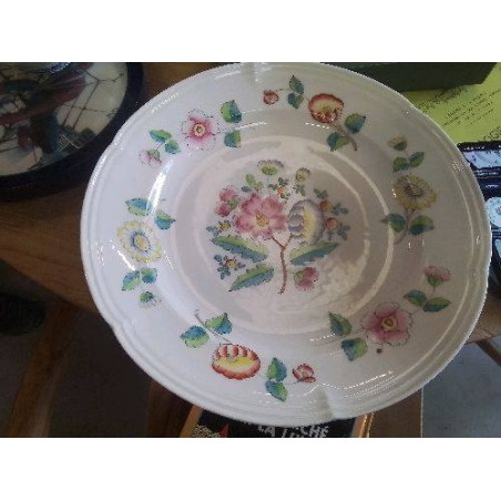 ASSIETTE ANCIENNE FLEURS