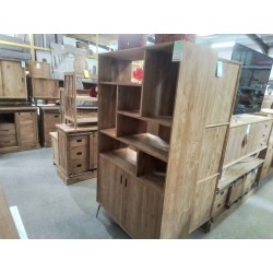 BS02-MEUBLE ETAGERE TECK 180/40/100 CM