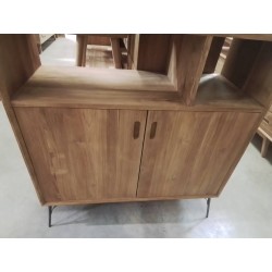 BS02-MEUBLE ETAGERE TECK 180/40/100 CM