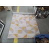 TAPIS PM MOTIFS CARRÉ JAUNES GRIS