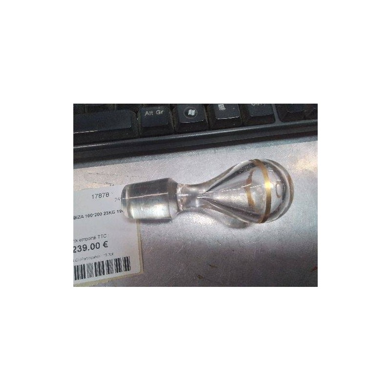 BOUCHON CARAFE VERRE DORE BULLES 