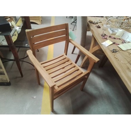 29/OUTC02-FAUTEUIL TECK  ROTIN