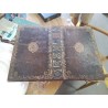 SOUS MAIN ANCIEN CUIR COUVERTURE DE LIVRE GM
