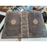 SOUS MAIN ANCIEN CUIR COUVERTURE DE LIVRE GM
