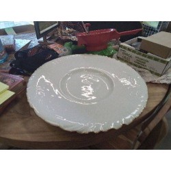  PLAT LIMOGES HAVILAND BLC ROND BORD DORÉ TGM