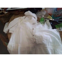 DEBARDEUR DENTELLE ESPRIT 46 ECRU