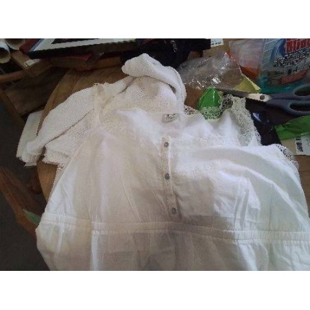 DEBARDEUR DENTELLE ESPRIT 46 ECRU