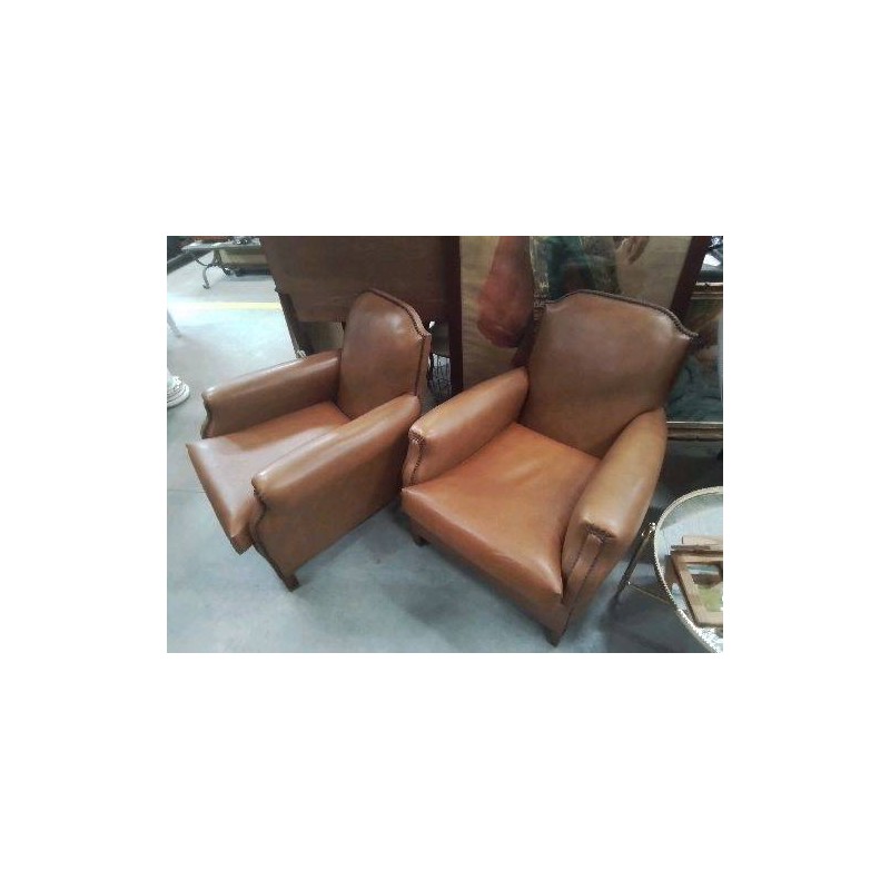 FAUTEUIL  AN 50 SKAI MARRON