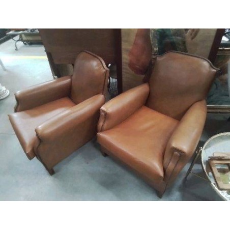 FAUTEUIL  AN 50 SKAI MARRON