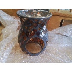 PHOTOPHORE MOSAIQUE MARRON