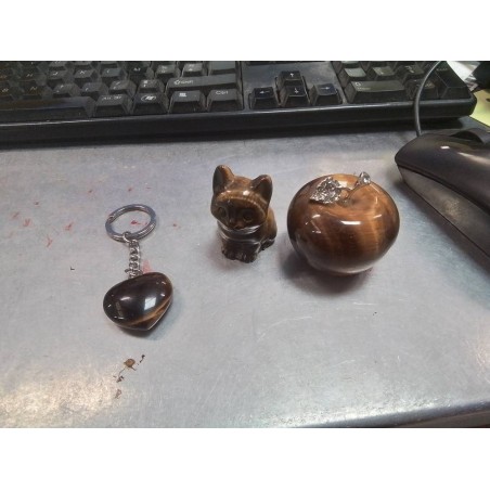 OBJET DECO PIERRE TIGRE PM
