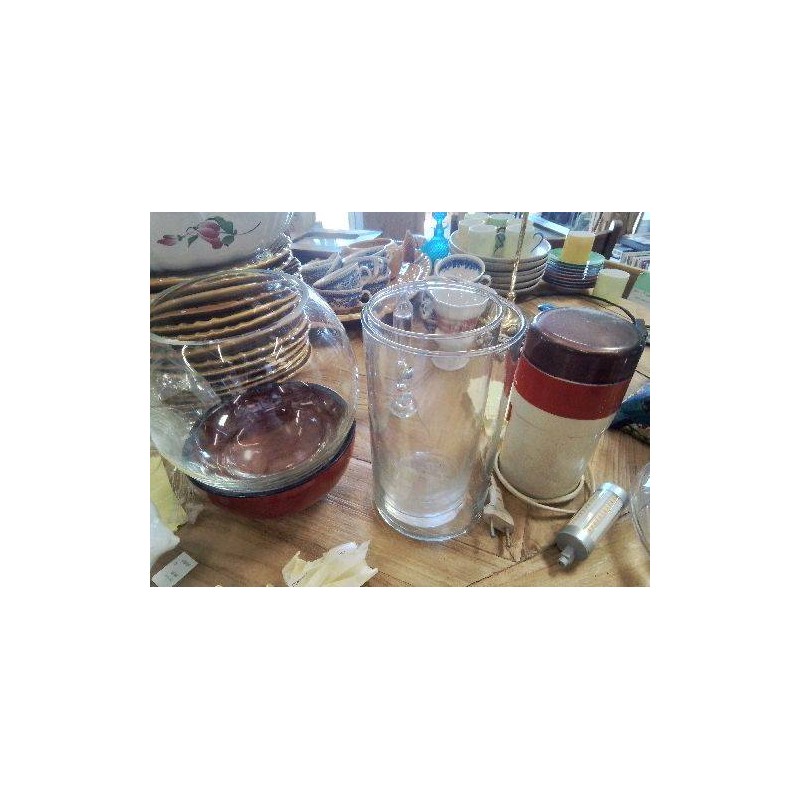 LOT DEUX VASES VERRE TUBES