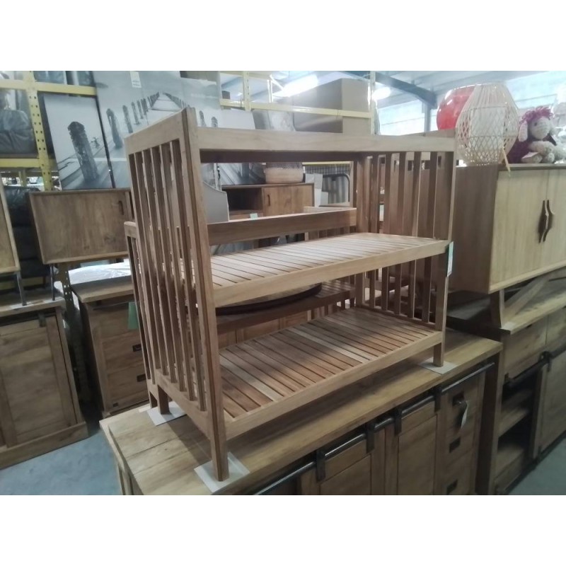 ETAGERE TECK 90/40/80 CM