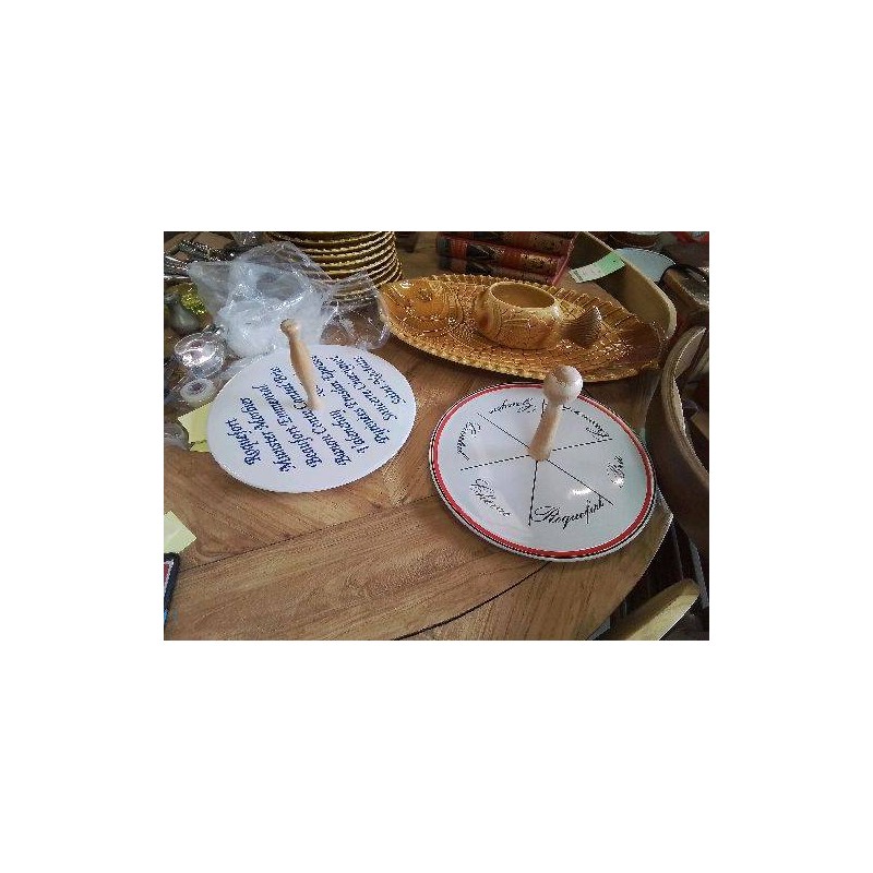 PLATEAU A FROMAGE CERAMIQUE ET BOIS