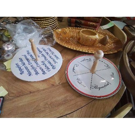 PLATEAU A FROMAGE CERAMIQUE ET BOIS