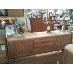 BUFFET TECK 2 PORTES 3 TIROIRS 150/45/HT 60 CM