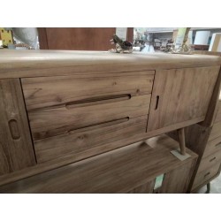 BUFFET TECK 2 PORTES 3 TIROIRS 150/45/HT 60 CM