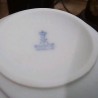 VASE BOULE AK KAISER PORCELAINE BISCUIT DECOR RELIEF FEMME OISEAUX A LA FONTAINE