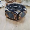 VIDE POCHE CERAMIQUE DECOR BLEU DORE