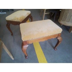 POUF VELOURS OR RECTANGULAIRE ANC