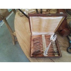 COFFRET 12 PETITES CUILLÈRES ET BOITE
