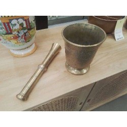 MORTIER BRONZE AVEC PILON