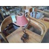 LAMPE PIED BRONZE FLORAL 