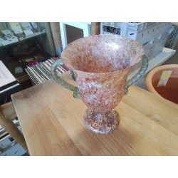 VASE CALICE VERRE 2 ANSES MURANO 