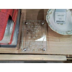 DESSOUS DE PLAT VERRE FEUILLES