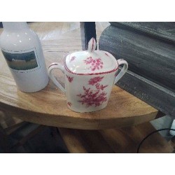 SUCRIER LIMOGES RAYNAUD DÉCOR FLEURS ROSES