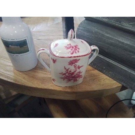 SUCRIER LIMOGES RAYNAUD DÉCOR FLEURS ROSES