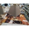 LAMPE PM ABAT JOUR GRID MARBRE