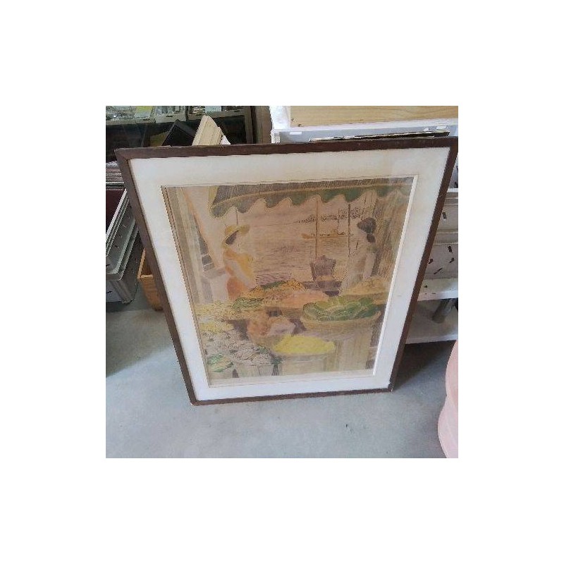 LITHOGRAPHIE MARCHÉ 