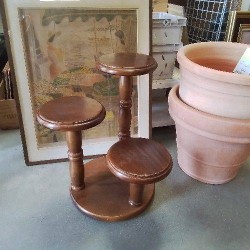 PORTE PLANTE BOIS 3 PLATEAUX 
