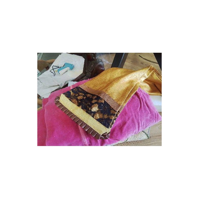 ETOLE FOULARD VIVA PAQUITA HAUNE DENTELLE NOIRE