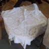 NAPPE A THÉ HEXAGONALE CROCHET BLC 110X110 ENV